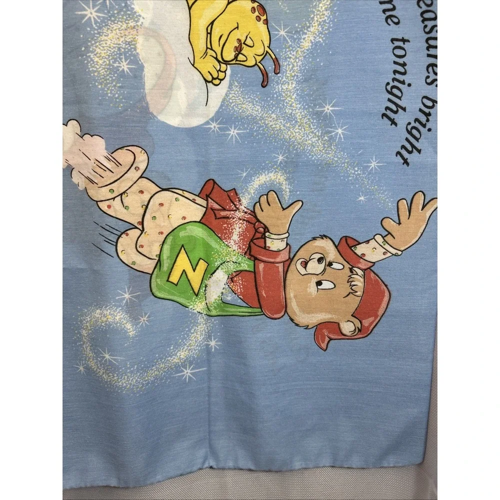 Vtg Original 1986 Teddy Ruxpin Grubby Pillowcases Set Of 2 Alchemy Inc Standard